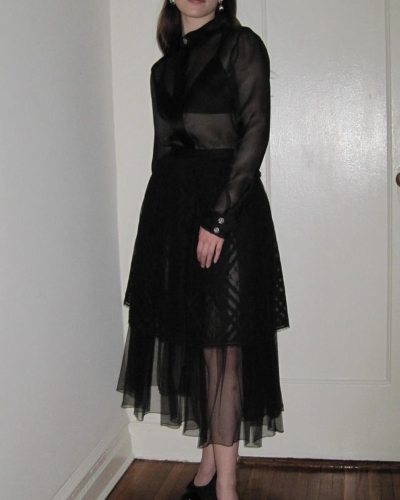 "Dinner w @chanelofficial @tribeca".
